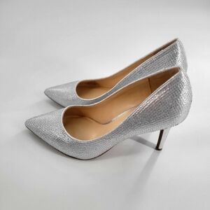 Jessica Simpson silver rhinestone pumps Size 9